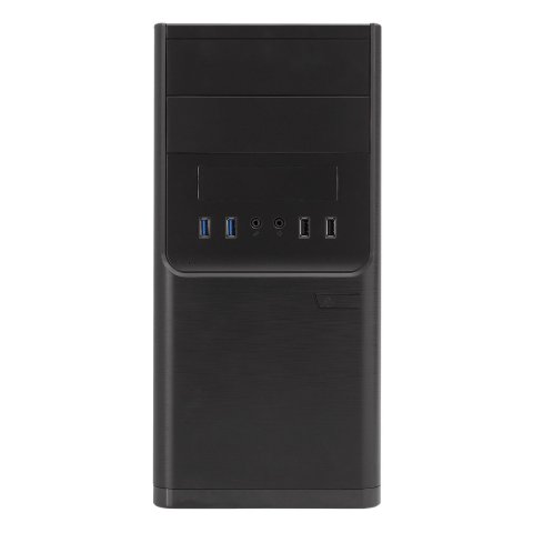 (km0) Caja Micro Atx Unyka Matx Dark Shadow Caja Negra Con 2 Bahías De 5.1 4 Con F.a 300w 85% Ee Cash30