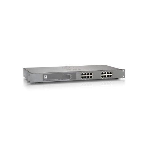 Switch No Gestionable Level One Fep-1612 16p 16xpoe 100mb 500w Carcasa Metalica