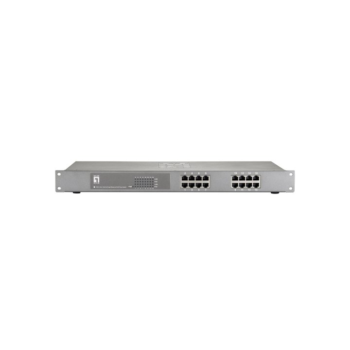 Switch No Gestionable Level One Fep-1612 16p 16xpoe 100mb 500w Carcasa Metalica