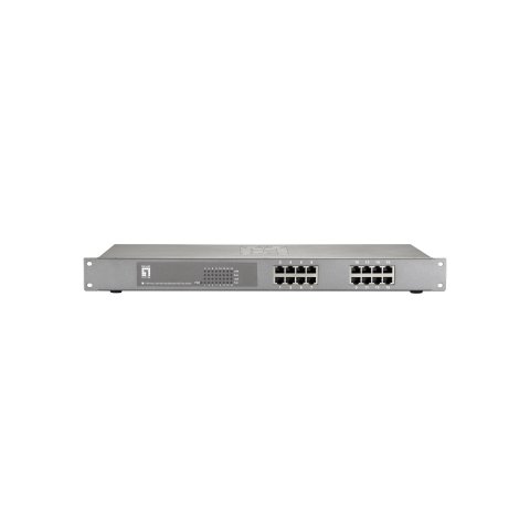 Switch No Gestionable Level One Fep-1612 16p 16xpoe 100mb 500w Carcasa Metalica