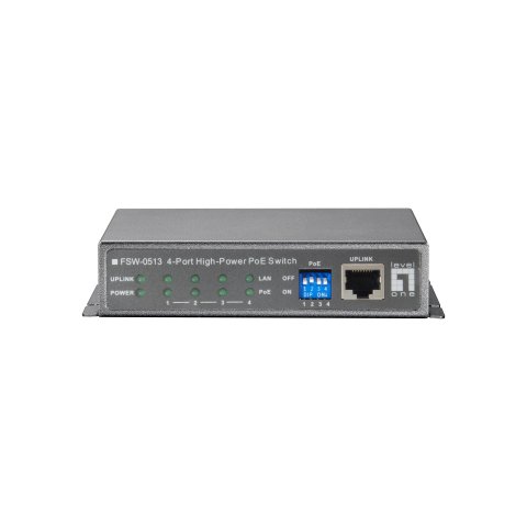 Switch No Gestionable Level One Fsw-0513 5p 4xpoe 100mb 120w Carcasa Metalica
