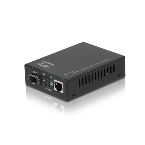 Convertidor Fibra Level One Gvt-2010 Rj45 Ethernet A Sfp Gb Poe Pd