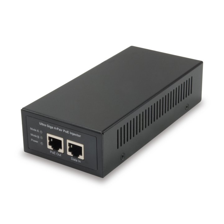 Poe Injector Adapter Gigabit Level One 60w Pasa Datos Y Alimentacion Por El Mismo Cable 