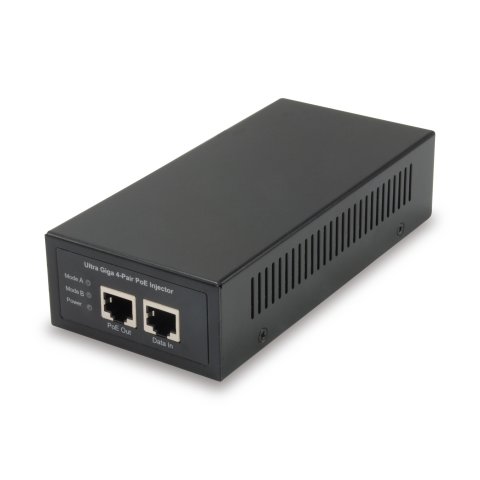 Poe Injector Adapter Gigabit Level One 60w Pasa Datos Y Alimentacion Por El Mismo Cable 