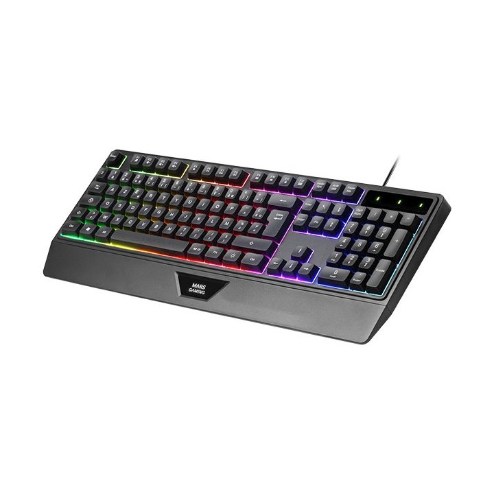 Teclado Mouse Headset Y Alfombrilla Mars Gaming Mcp124propt H-mech Rgb 3200dpi Negro Portugues