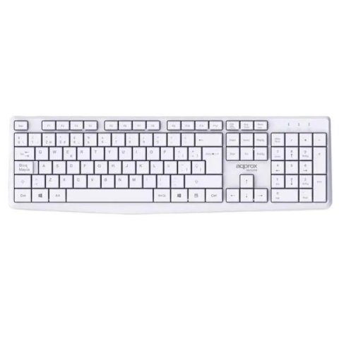 Teclado Y Mouse Approx Wireless Appmx420w 2.4ghz Multimedia 1000dpi Color Blanco