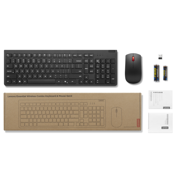 Teclado Y Mouse Wireless Lenovo Essential Nueva...