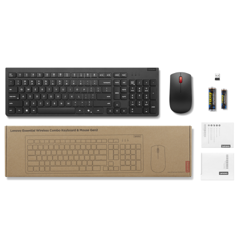 Teclado Y Mouse Wireless Lenovo Essential Nueva...
