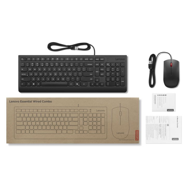Teclado Y Mouse Usb Corded Lenovo Essential...