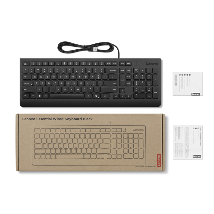 Teclado Lenovo Usb Esencial Corded. Nueva...