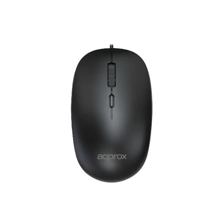 Mouse Approx Appxm150 Cable 1.35 1600 Dpi Ajustables 4 Botones Color Negro