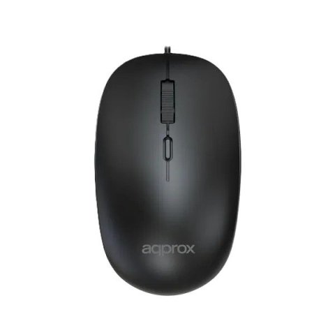 Mouse Approx Appxm150 Cable 1.35 1600 Dpi Ajustables 4 Botones Color Negro