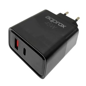Cargador De Pared Approx Appusbwall45w 1xusb-c Pd 1xusb-a... 2