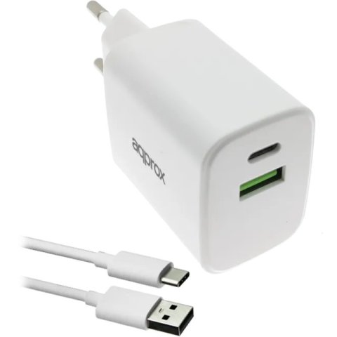 Cargador Usb Approx Appusbwall35w 1xusb-c Pd...