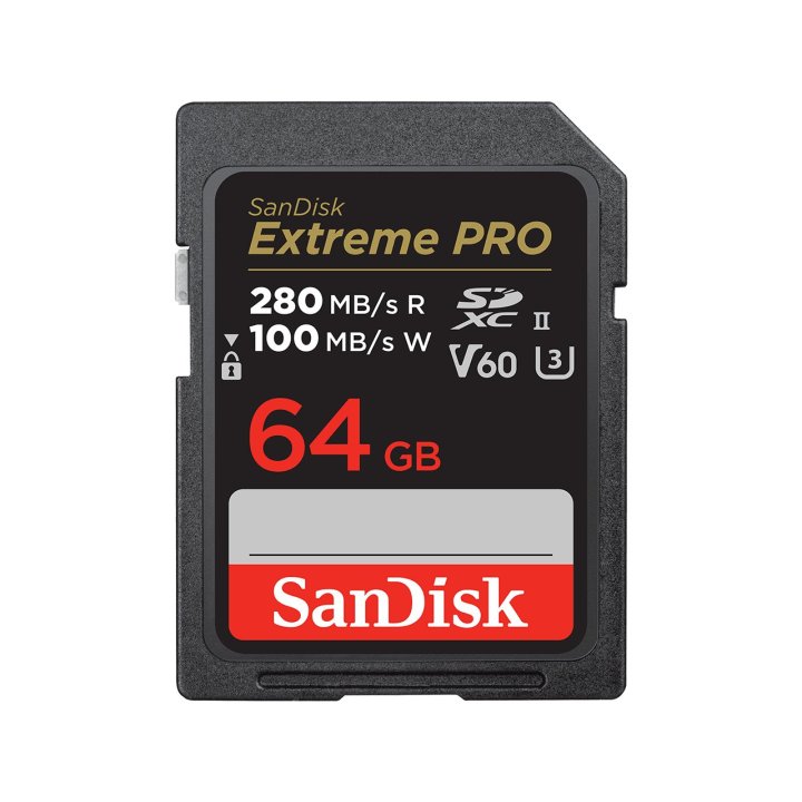 Memoria Sd 64gb Sandisk Extreme Pro Sdxc Uhs-ii Class V60 Read 280mb s Write 100mb s