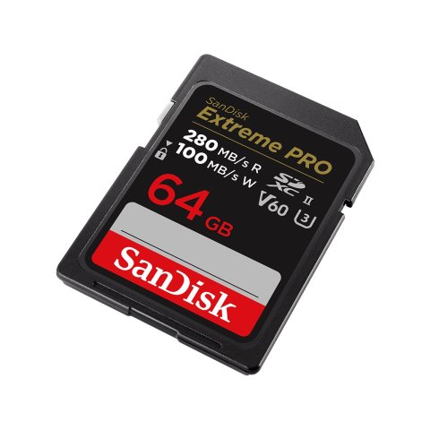 Memoria Sd 64gb Sandisk Extreme Pro Sdxc Uhs-ii Class V60 Read 280mb s Write 100mb s