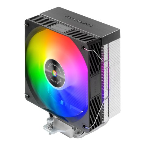 Ventilador Con Disipador De Cpu Mars Gaming Mcpux4argb Negro Argb Pwm Si 120mm Tdp 220w 