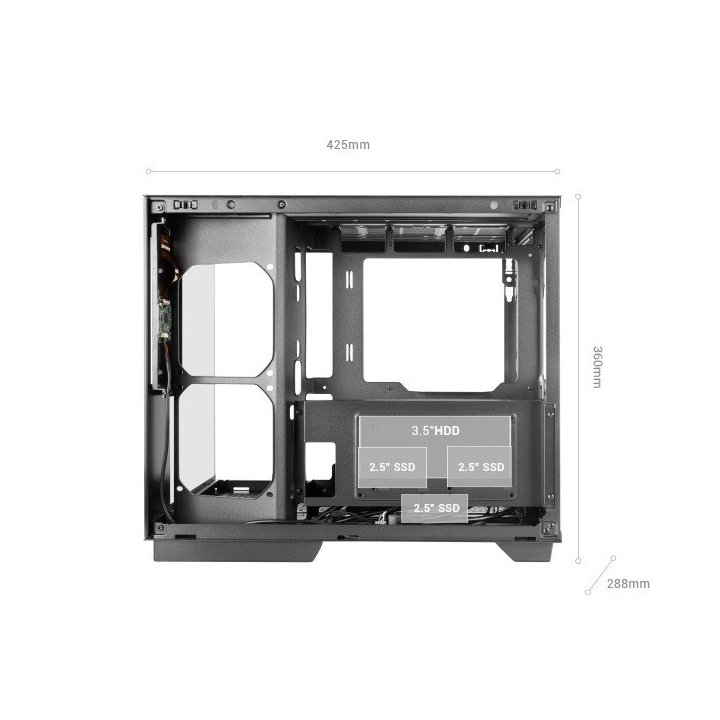 Caja Atx Cube Mars Gaming Mcmirage Blanco...