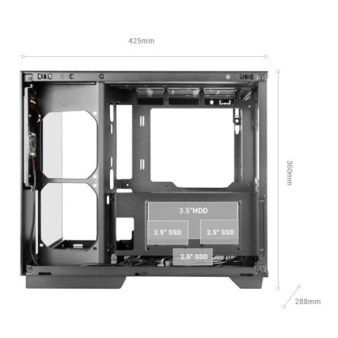 Caja Atx Cube Mars Gaming Mcmirage Negro...