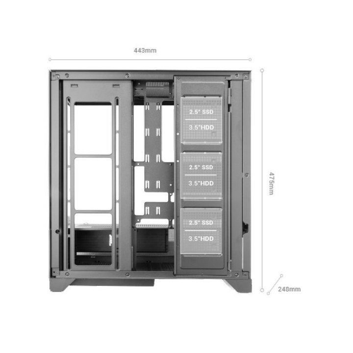 Caja Atx Semitorre Mars Gaming Mclcdx Blanco...