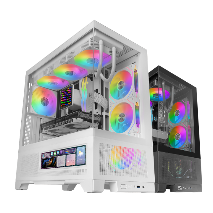 Caja Atx Semitorre Mars Gaming Mclcdx Blanco...