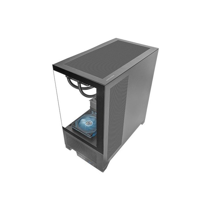 Caja Atx Semitorre Mars Gaming Mclcdx Negro Cristal Templado Continuo Lcd Gpu 425mm 3x2.5 O 3x3.5