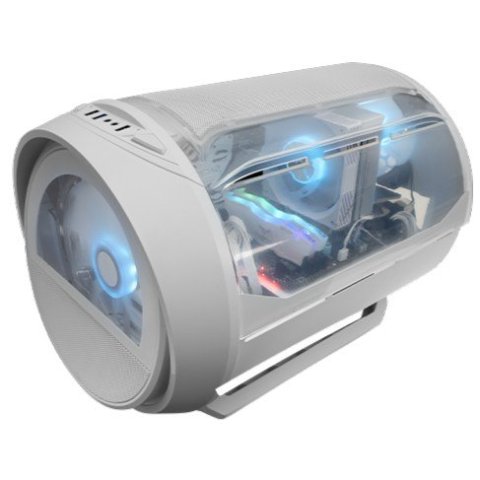 Caja Microatx Gaming Mars Gaming Mccylon Blanco Diseño Turbina Gpu 365mm 2x3.5 2x2.5 