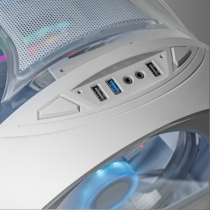 Caja Microatx Gaming Mars Gaming Mccylon Blanco...