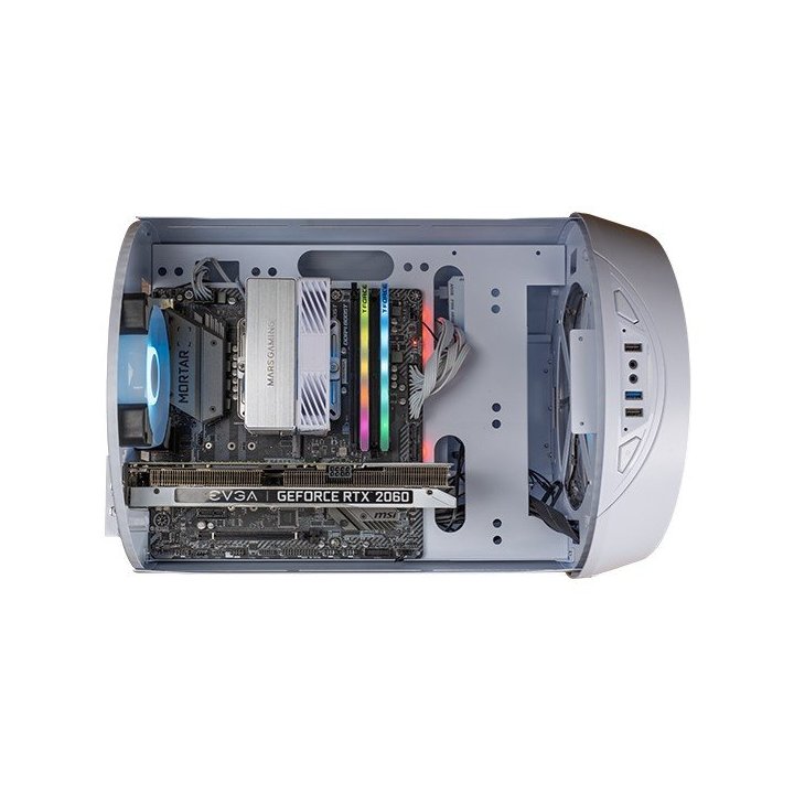 Caja Microatx Gaming Mars Gaming Mccylon Blanco...