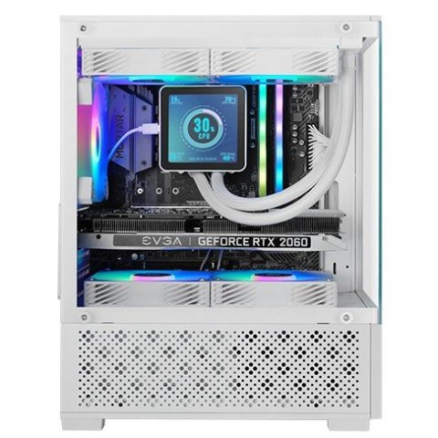 Caja Microatx Gaming Mars Gaming Mc-se2w Blanco Cristal Continuo Gpu 290mm 1x3.5 2x2.5 