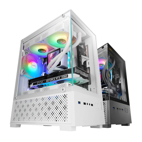 Caja Microatx Gaming Mars Gaming Mc-se2w Blanco...