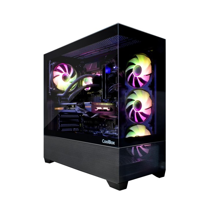 Caja Atx Gaming Ga250 Coolbox Coo-cha-ga250-0 Cristal 4xvent.argb Grafica 400mm