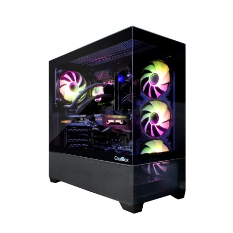 Caja Atx Gaming Ga250 Coolbox Coo-cha-ga250-0 Cristal 4xvent.argb Grafica 400mm