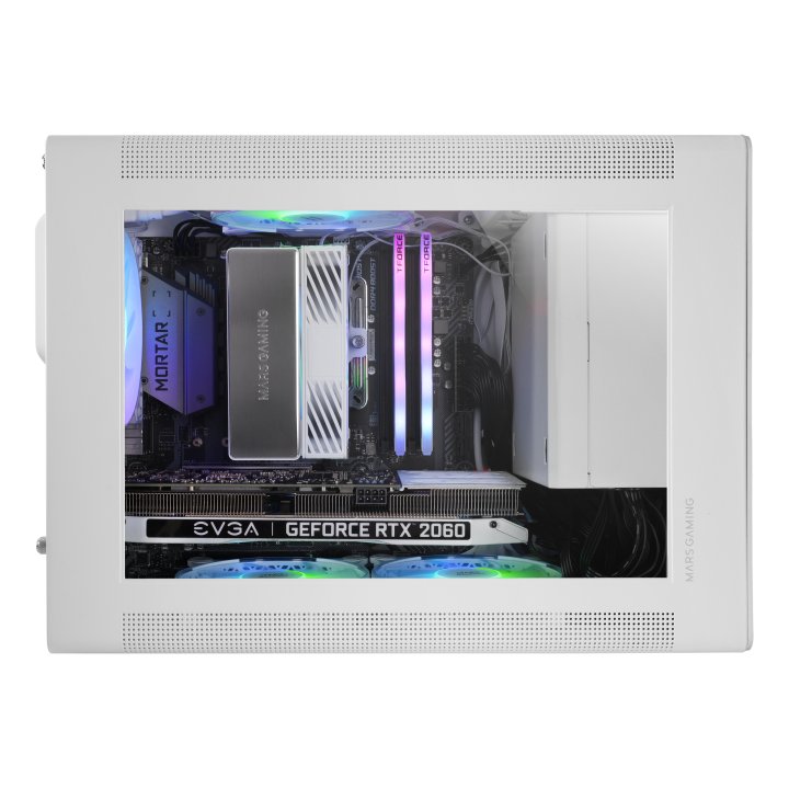Caja Microatx Mars Gaming Mcxps Cristal Templado Mesh Gpu 280-360mm 1x3.5 2x2.5 Blancocompatible Atx sfx
