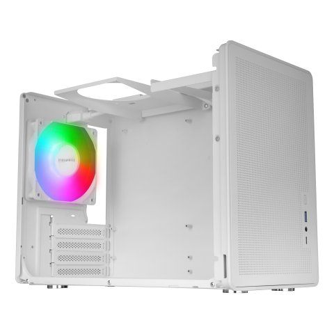 Caja Microatx Mars Gaming Mcxps Cristal Templado Mesh Gpu 280-360mm 1x3.5 2x2.5 Blancocompatible Atx sfx
