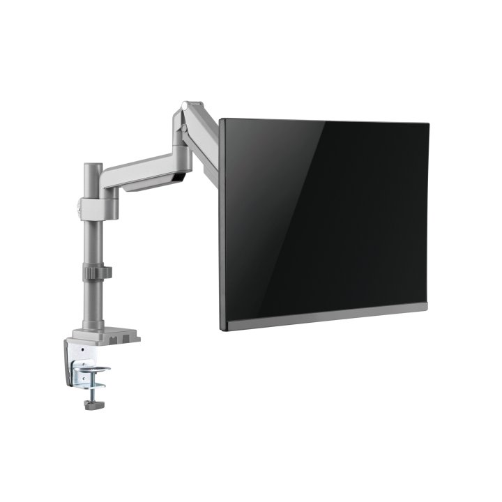 Soporte De Mesa Equip 650112 Para 1 Pantalla 13"-27" De Brazo Hidraulico Inclinable Y Giratorio 360§ Max. Vesa 100x100 Hata 9