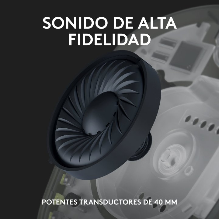 Headset Bluetooth Logitech G435 Lightspeed Dolby Atmos Windows Sonic Negro