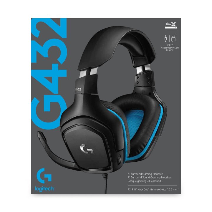Headset Logitech G432 Lightspeed Gaming 7.1 Dts Negro