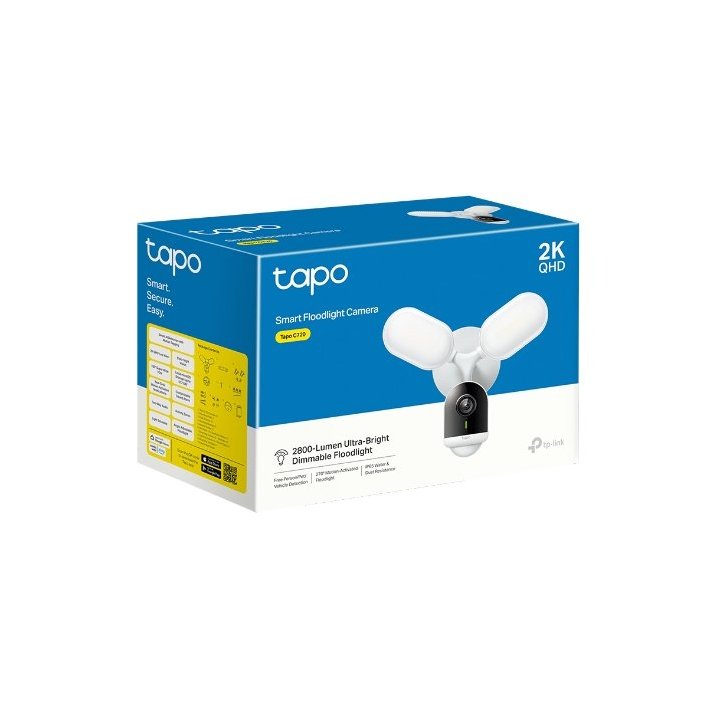 Camara Exterior Ip Tp-link Tapo C720 2k Ip65 Qhd Foco De 2800lm Audio Bidireccional