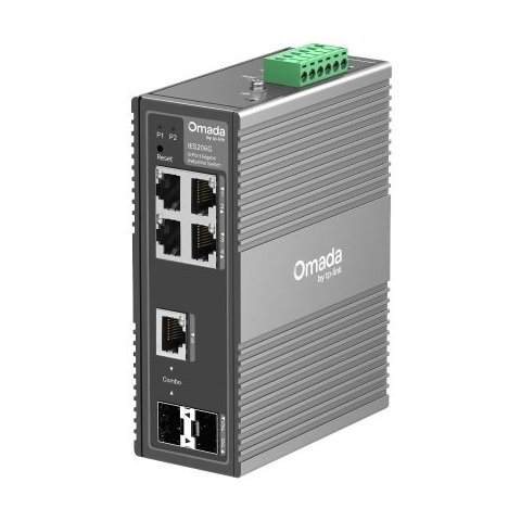 Switch Gestionable L2 Tp-link Ies206g 4xrj45 Gb 1xrj45 sfp Gb 1xsfp Gb Diseño Industrial