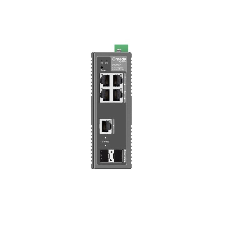 Switch Gestionable L2 Tp-link Ies206g 4xrj45 Gb 1xrj45 sfp Gb 1xsfp Gb Diseño Industrial