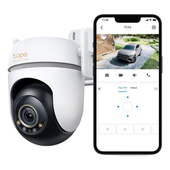 Camara Ip Exterior Wifi Tp-link Tapo Tc43 Ip66 3k 5mp V.nocturna Color Audio Bidireccional