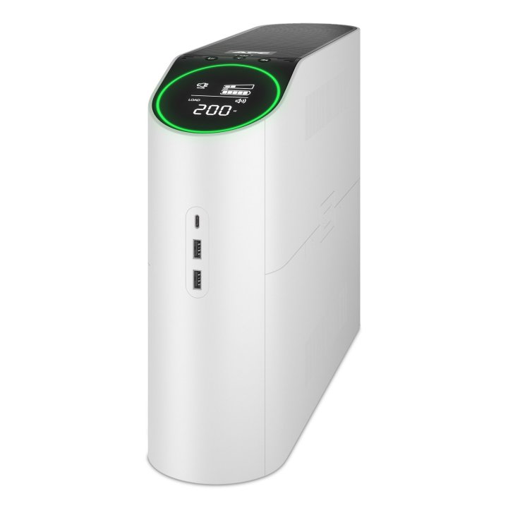 Sai Apc Bgm2200b-gr Back Ups Pro Gaming 2200va 1320w 4xschuko 2xiec Luces Rgb Formato Torre Blanco