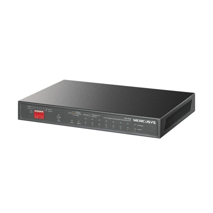 Switch Poe+ No Gestionable Mercusys Ms110gmp 10p 8xrj45 Gb Poe+ 2xrj45 Gb 11w 