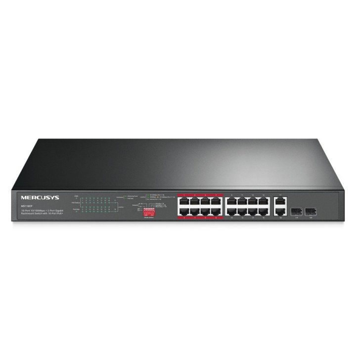 Switch No Gestionable Mercusys Ms118cp 18p...