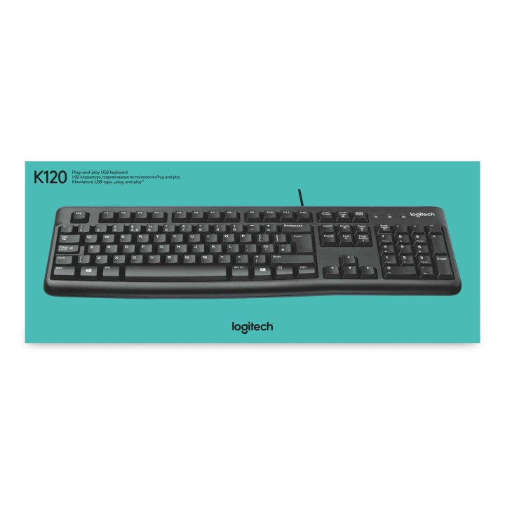 Teclado Logitech K120 Retail Ingles Usa P n 920-002479