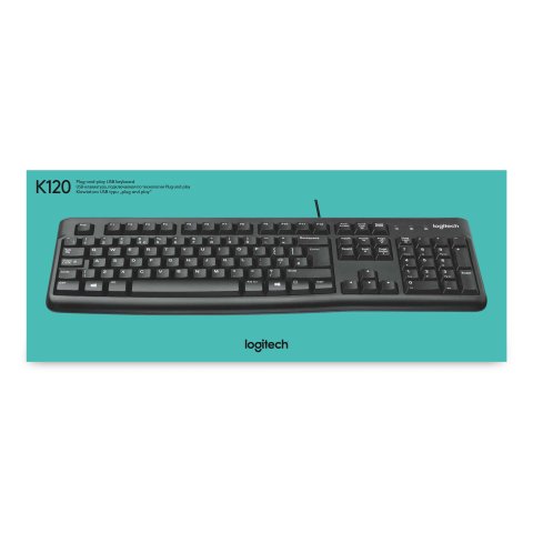 Teclado Logitech K120 Retail Ingles Usa P n 920-002479