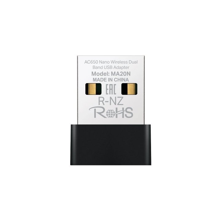 Usb Wifi Mercusys Ma20n Ac650 Nano 433mbps Usb 2.0
