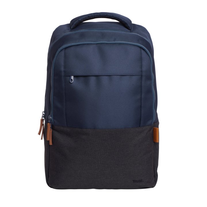 Mochila Trust Lisboa Color Azul Para Portatiles Hasta 16" 3 Compartimientos 23l