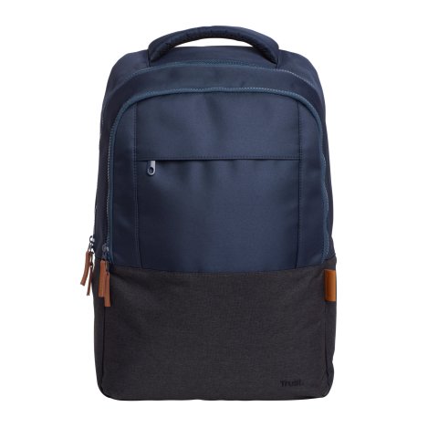 Mochila Trust Lisboa Color Azul Para Portatiles Hasta 16" 3 Compartimientos 23l